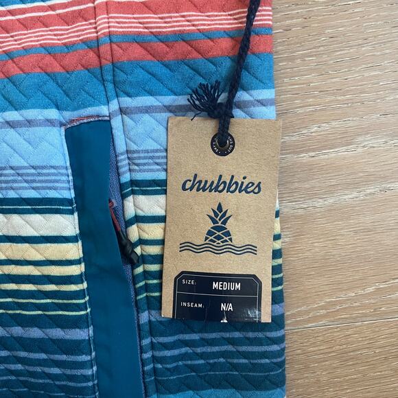 Chubbies Men's Long-Sleeve Even Keel Textured-Stripe-Pattern 1/4-Zip Pullover - Picture 4 of 5